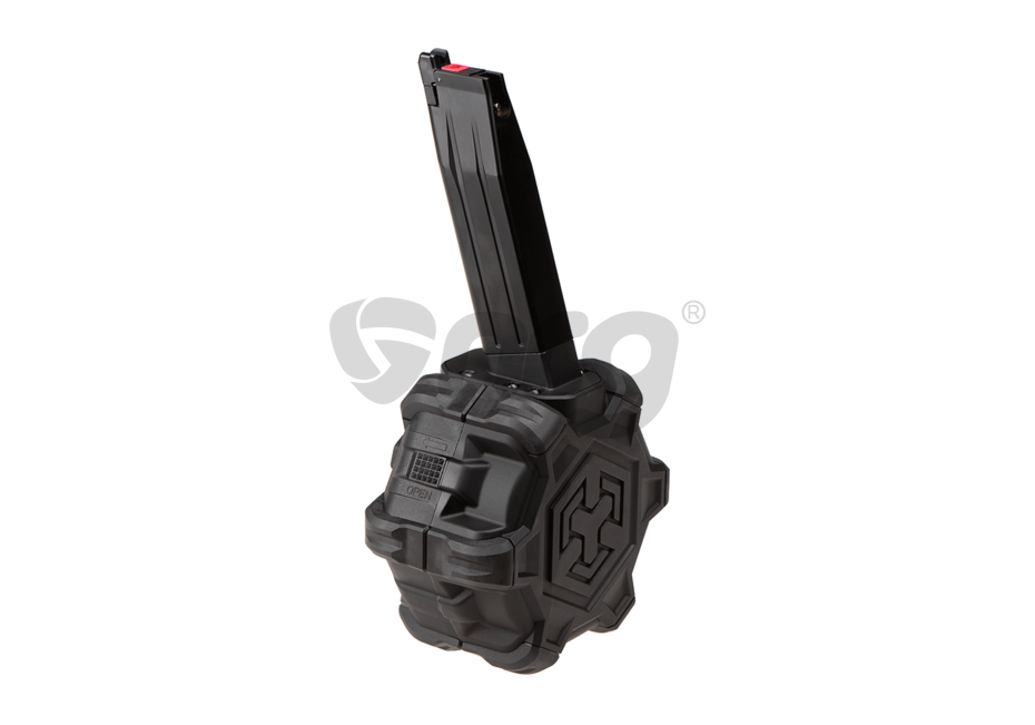 AW Custom incarcator drum mag seriile HX 350 bile Negru