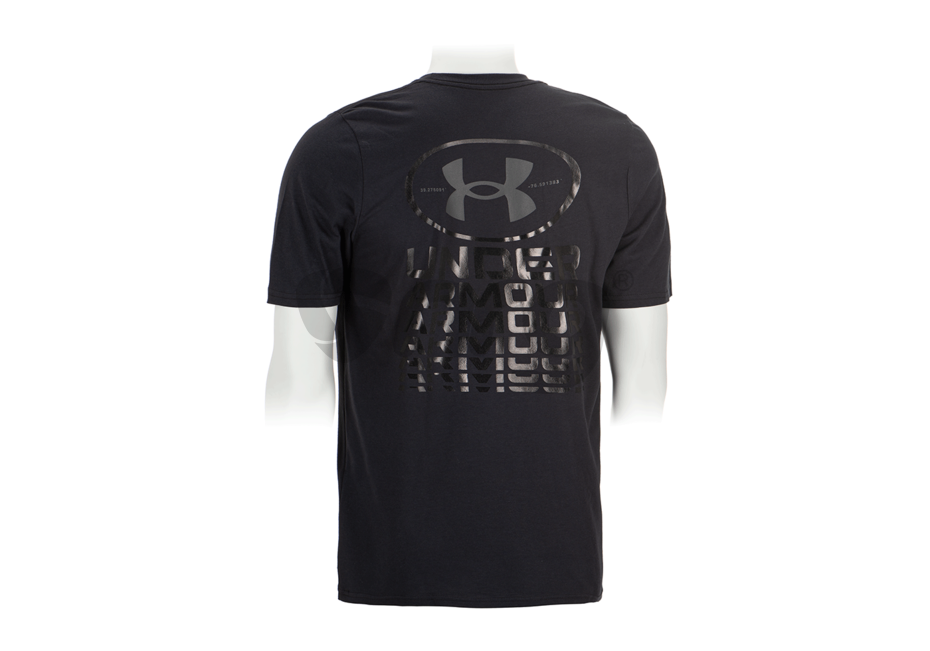 Under Armour tricou UA Armour Repeat SS Negru L
