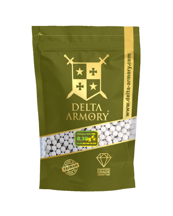 Bile Delta Armory Diamond 0.30g 3330pcs Fosforescente