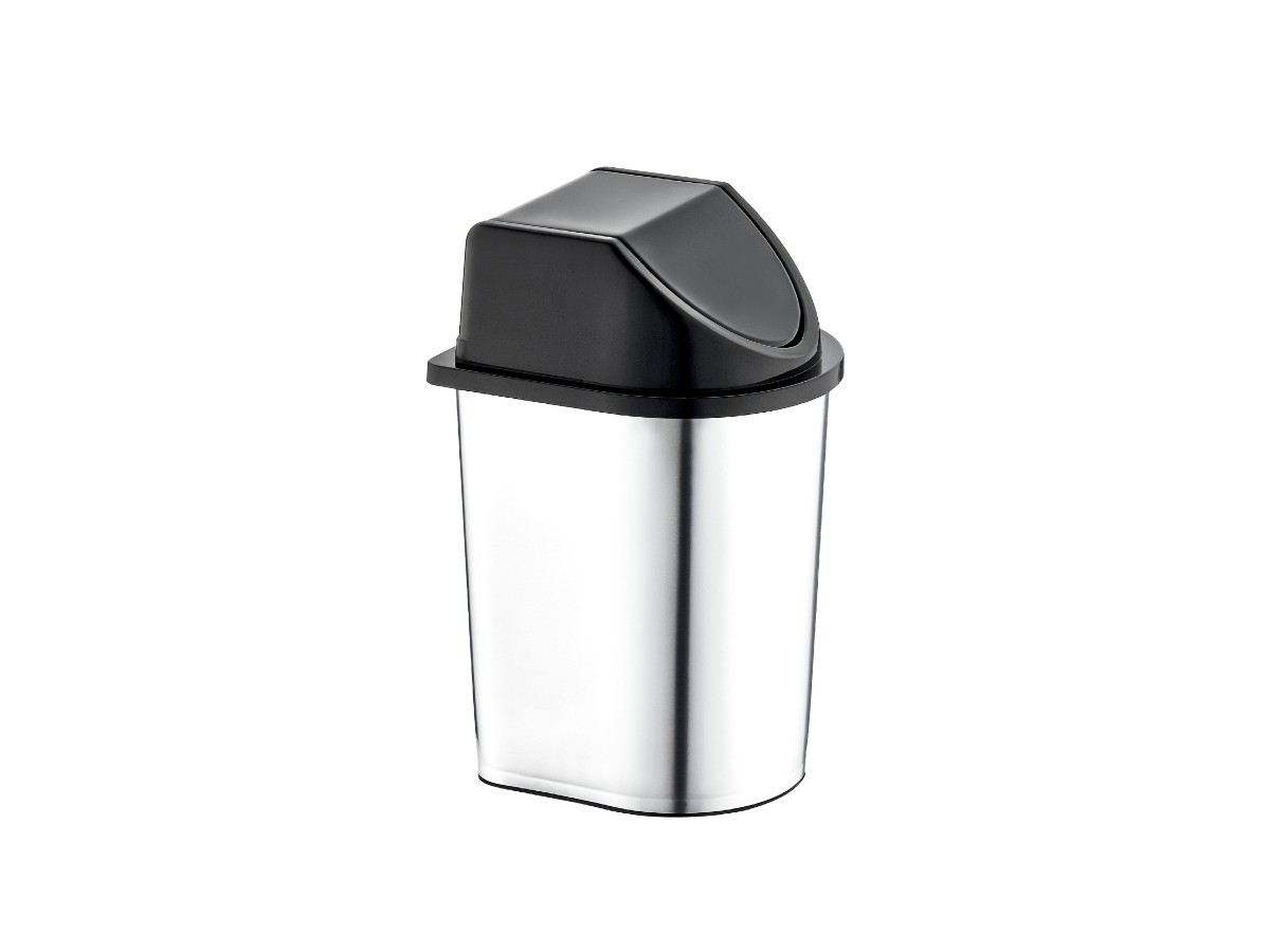 Cos gunoi cu capac D024, Metalic, 5.7L