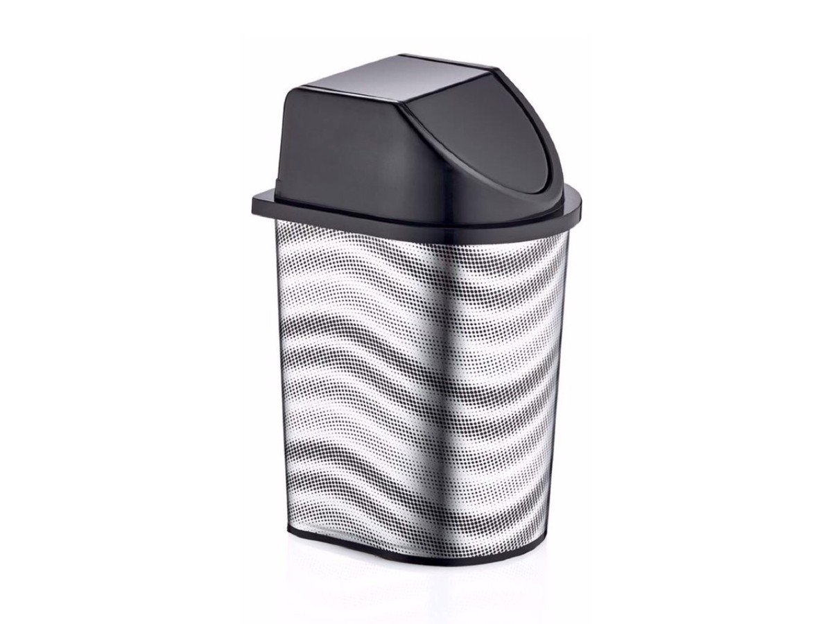 Cos gunoi cu capac D024, Metalic, 5.7L