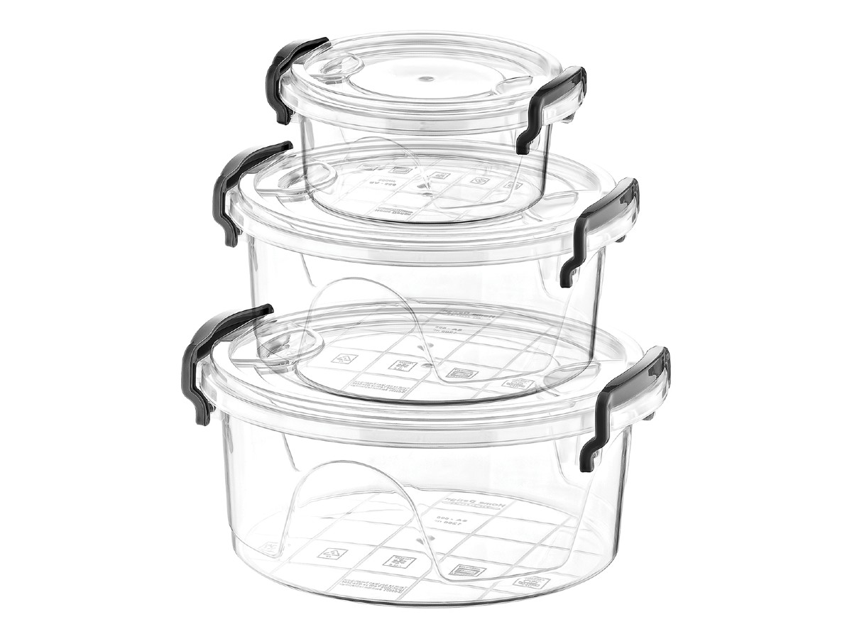 Set 3 cutii alimente rotunde SA 699