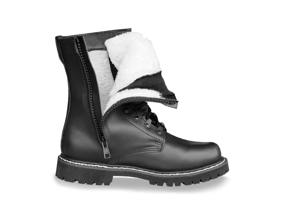 Mil-Tec bocanci piele captusiti Negru 44 3