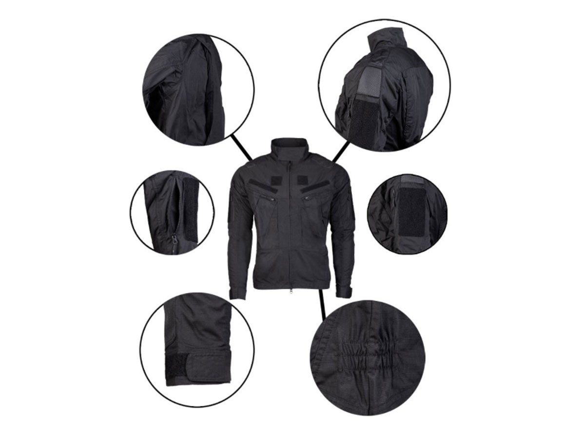 Mil-Tec veston Chimera Negru S