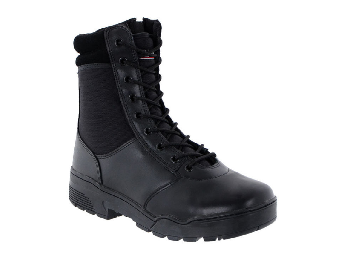 Mil-Tec bocanci piele si cordura cu fermoar Negri Nr. 40