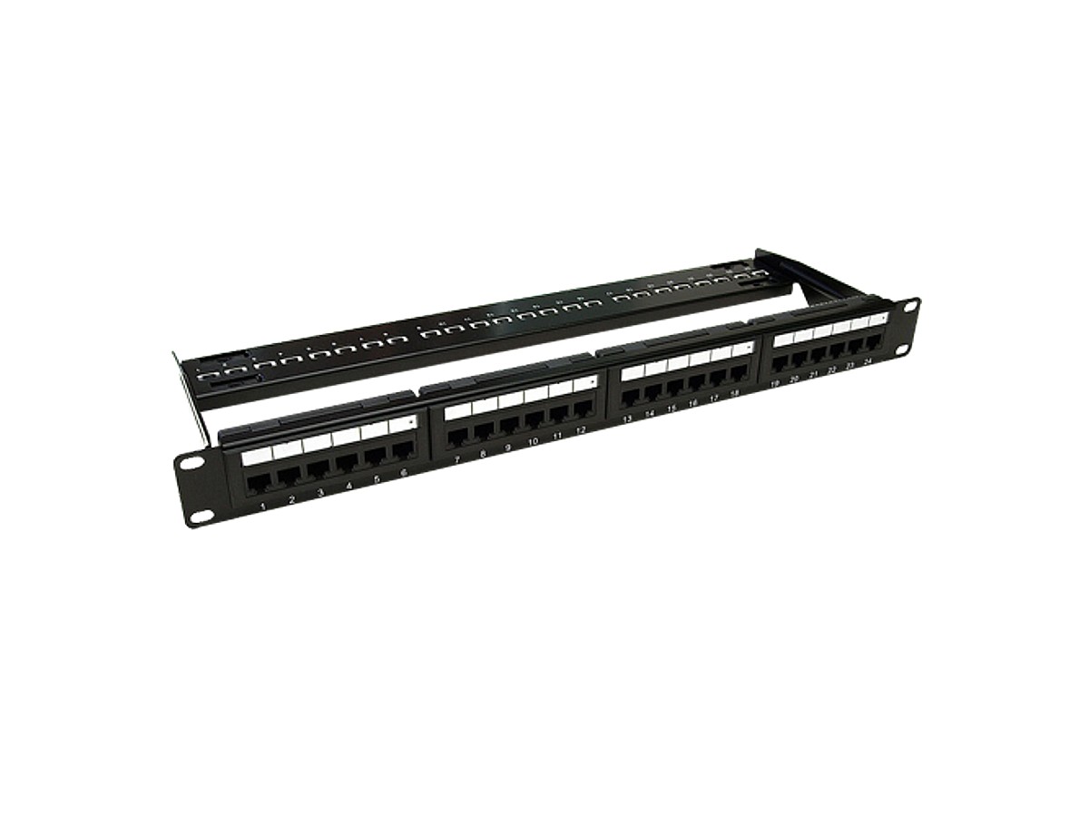 Patch Panel 1U, UTP cat6, 24 porturi RJ45