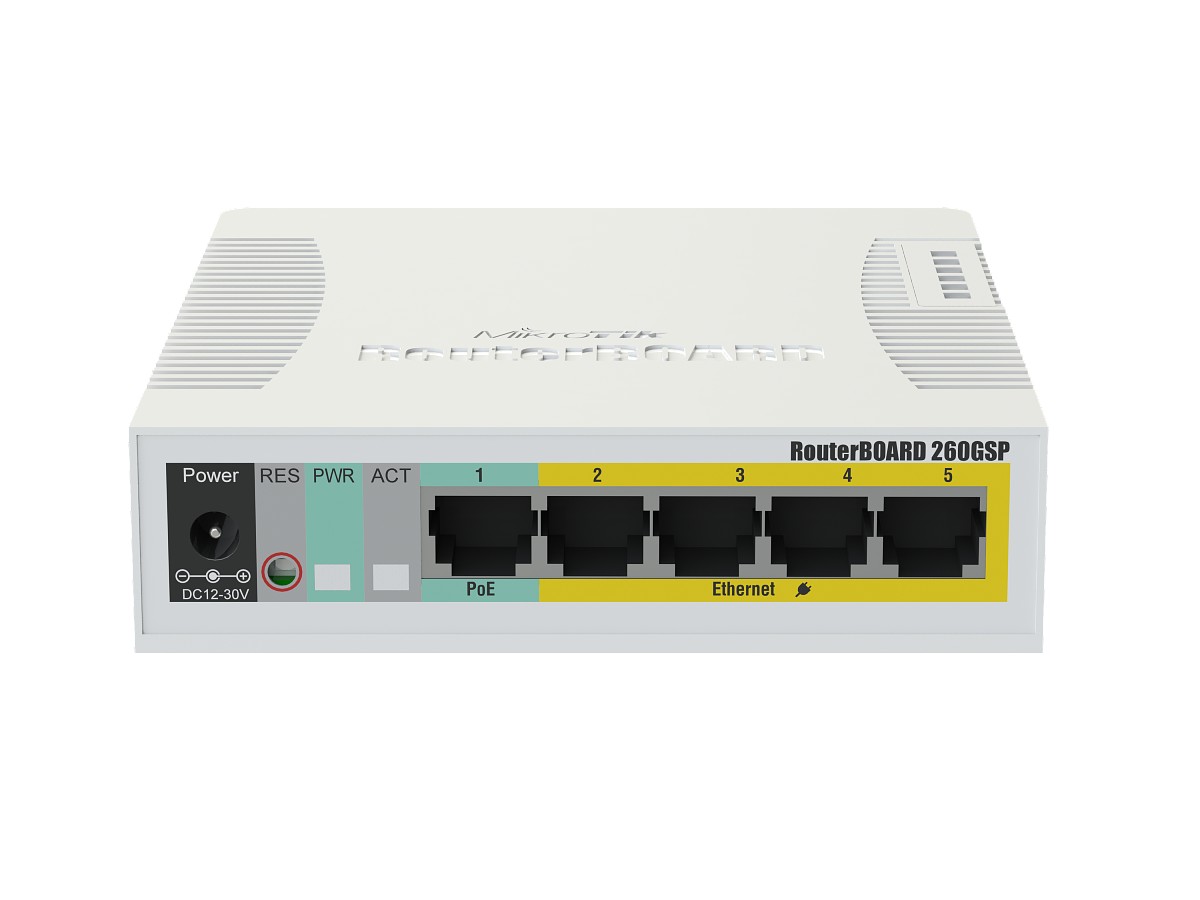 Smart Switch 5 x Gigabit (4 x PoE), 1 x SFP